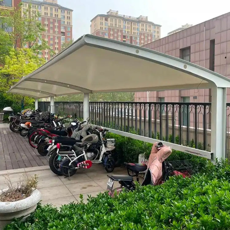 桦南县膜结构电动车棚